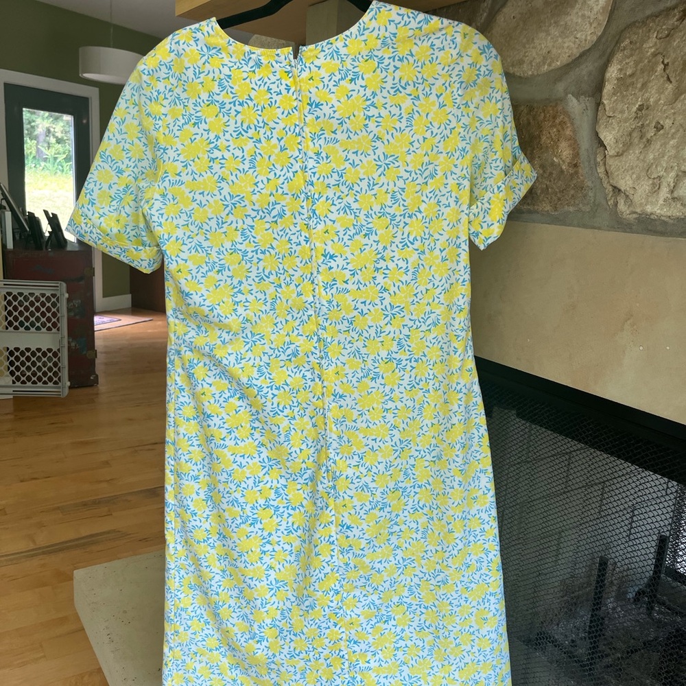 Rare Vintage Lilly Pulitzer The Lilly 1960 60s Floral Shift Dress Yellow Size 6